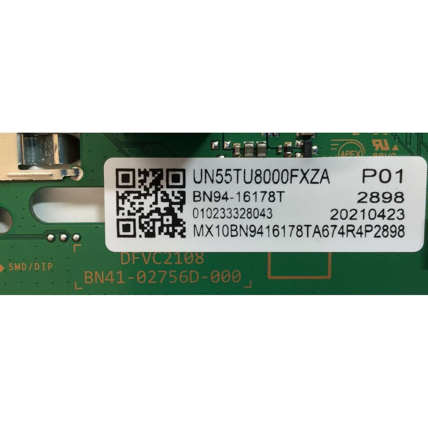 MAIN ORIGINAL PARA SMART TV SAMSUNG LED 4K (3840 x 2160) CON UHD / NUMERO DE PARTE BN94-16178T / BN97-17230C / BN41-02756D / BN41-02756 / BN41-02756D-000 / PANEL CY-BT055HGXV1H / MODELO UN55TU8000F / UN55TU8000FXZA / UN55TU8000FXZA WA13 - Imagen 4